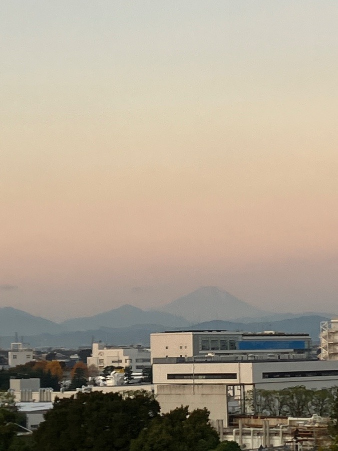 今朝の富士山