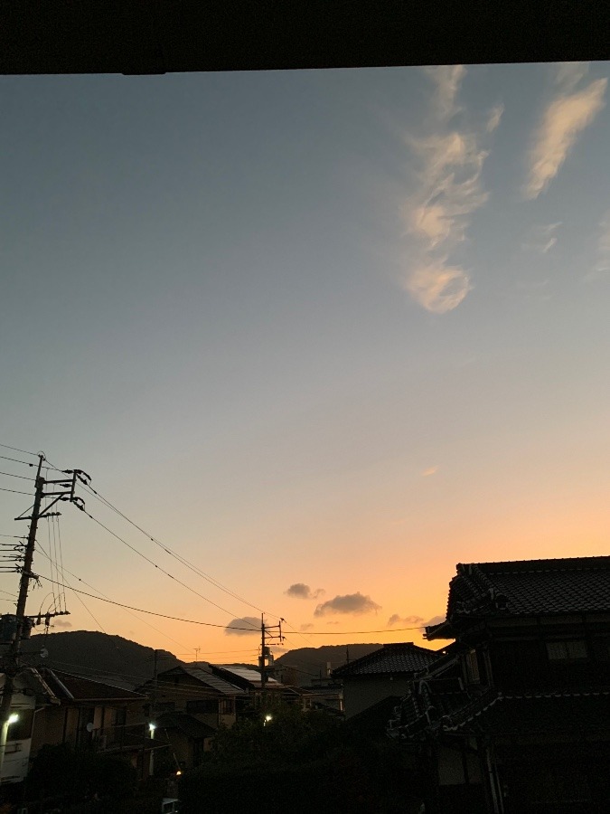 今日の朝焼け