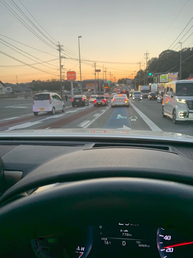 立冬の夕方🚙