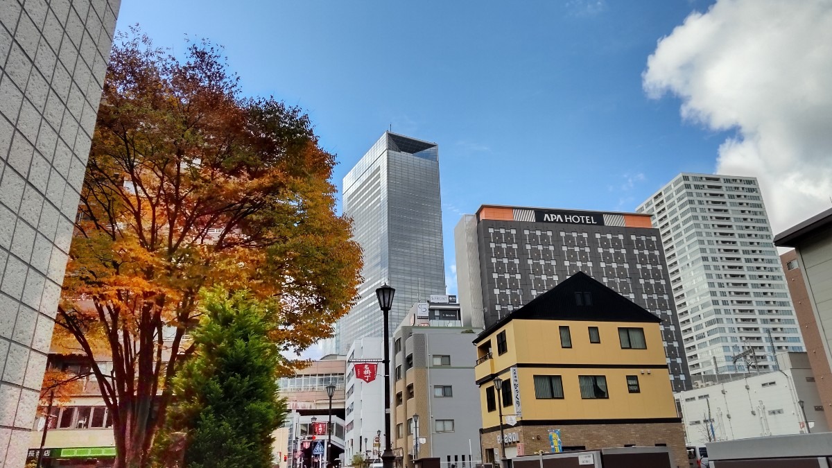 藤村広場の近くのホテル。