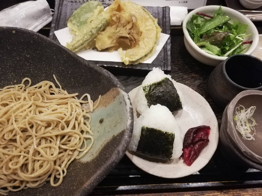 野菜天ぷら蕎麦セット