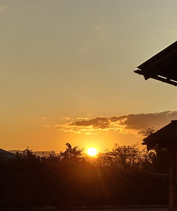 帰り道の夕陽🌇