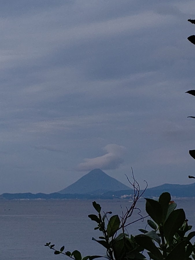 朝の開聞岳☀️