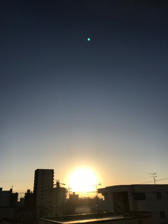 今日の朝陽〜☀️✨