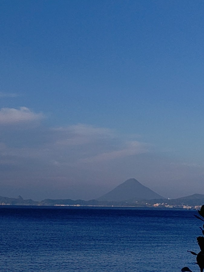 朝の開聞岳☀️