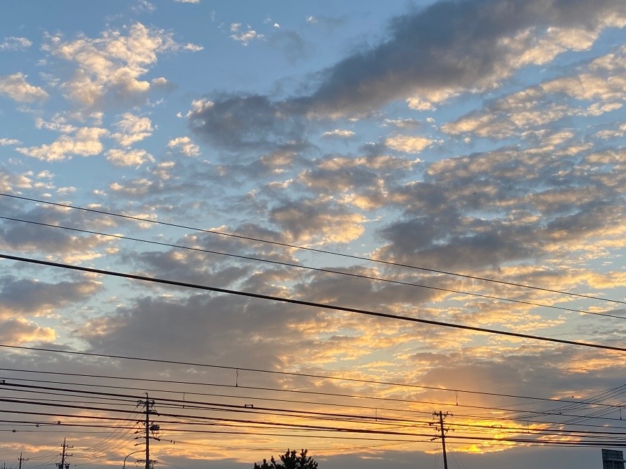 今日の夕焼け空✨