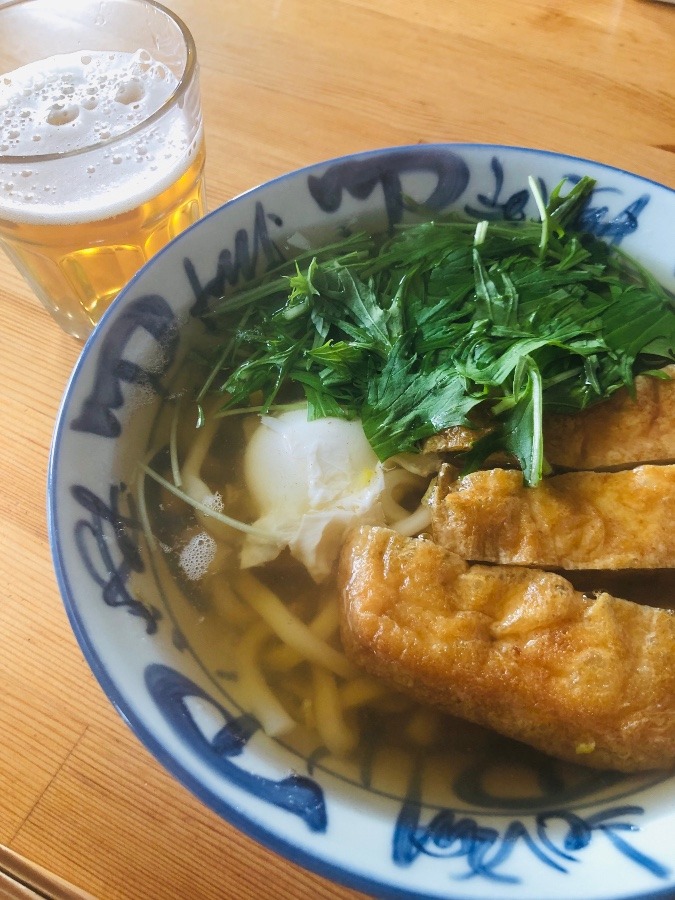 お昼からビール