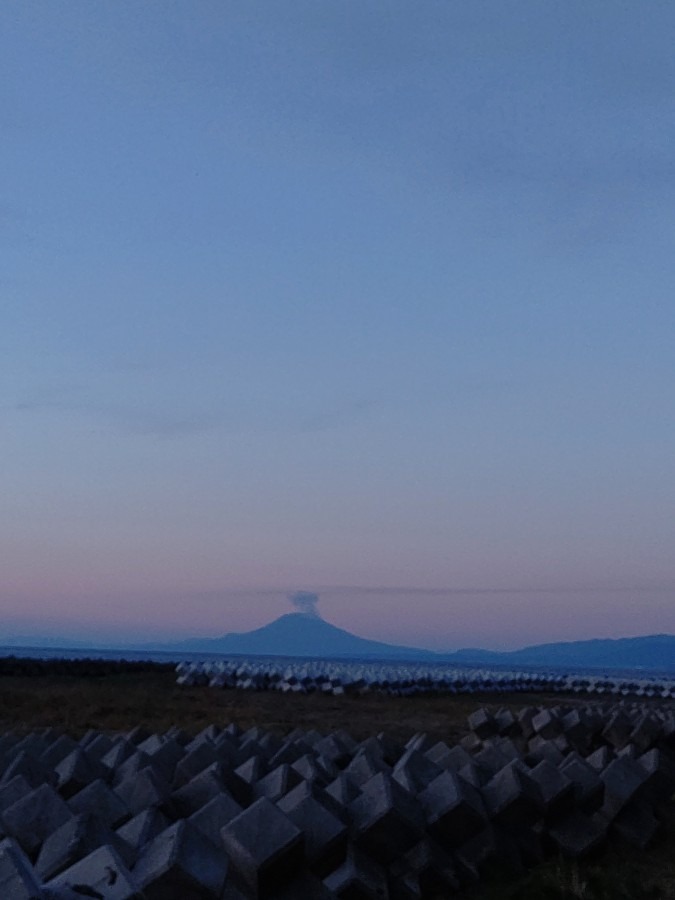 桜島🌋昨日の夕方