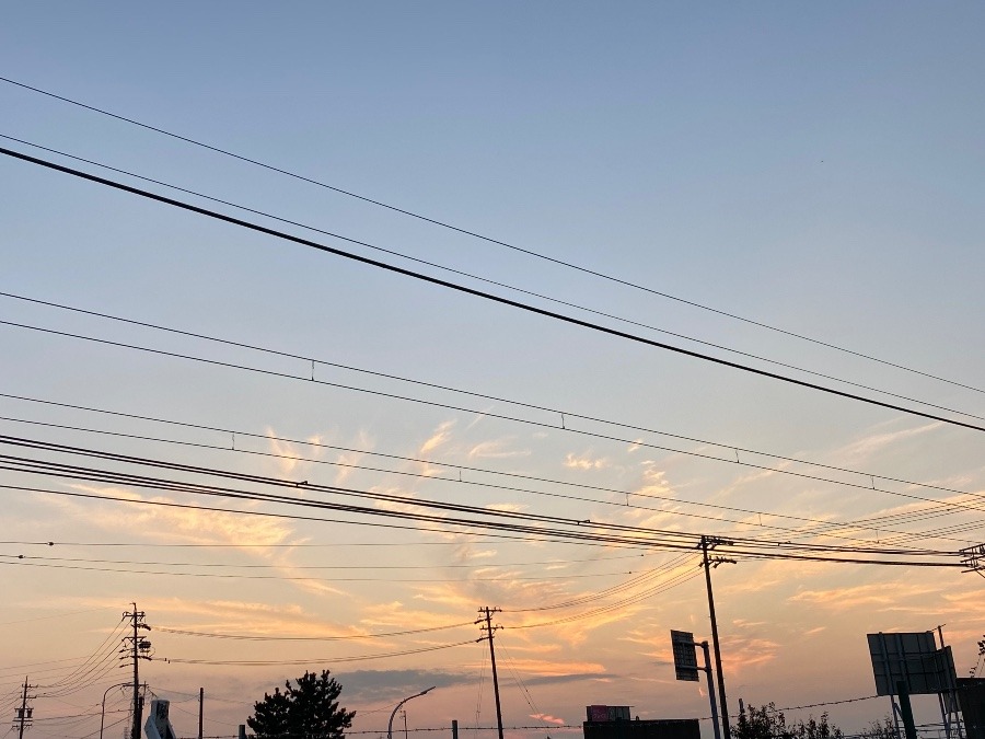 今日の夕焼け✨