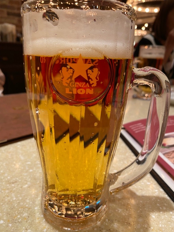 ラフェスタ後はビール乾杯