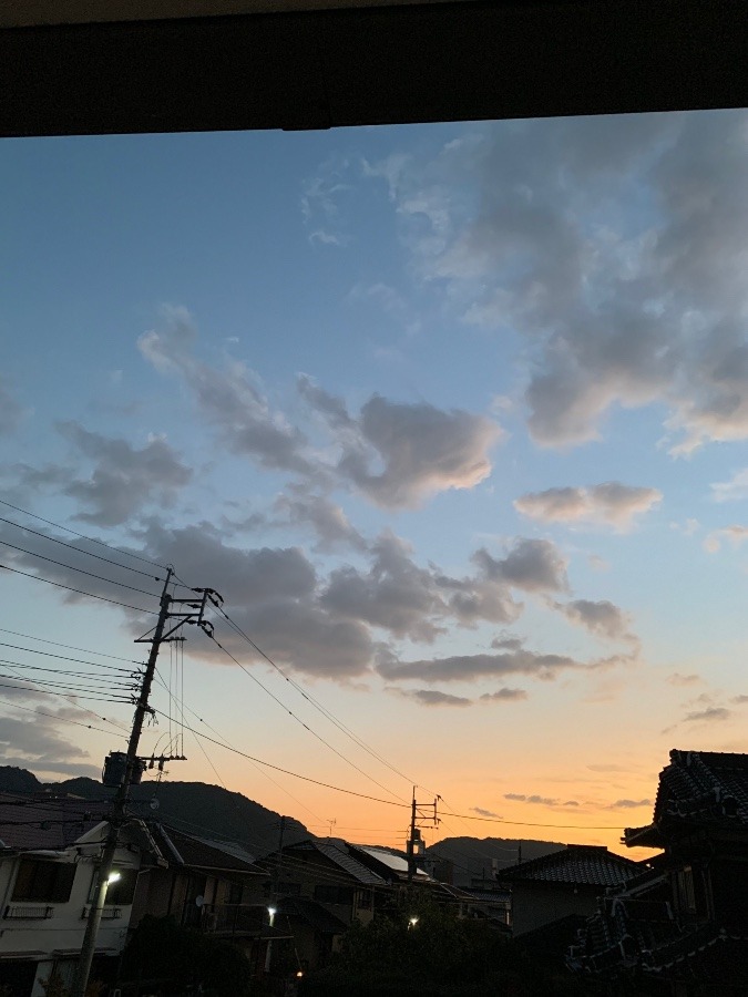 今日の朝焼け