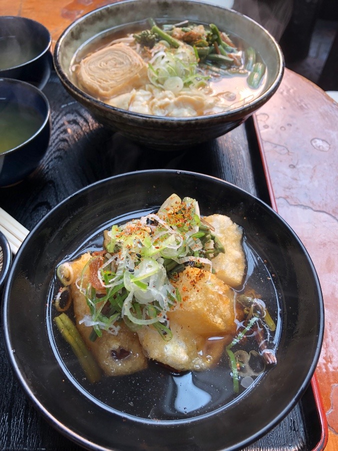 お雑煮と湯波蕎麦