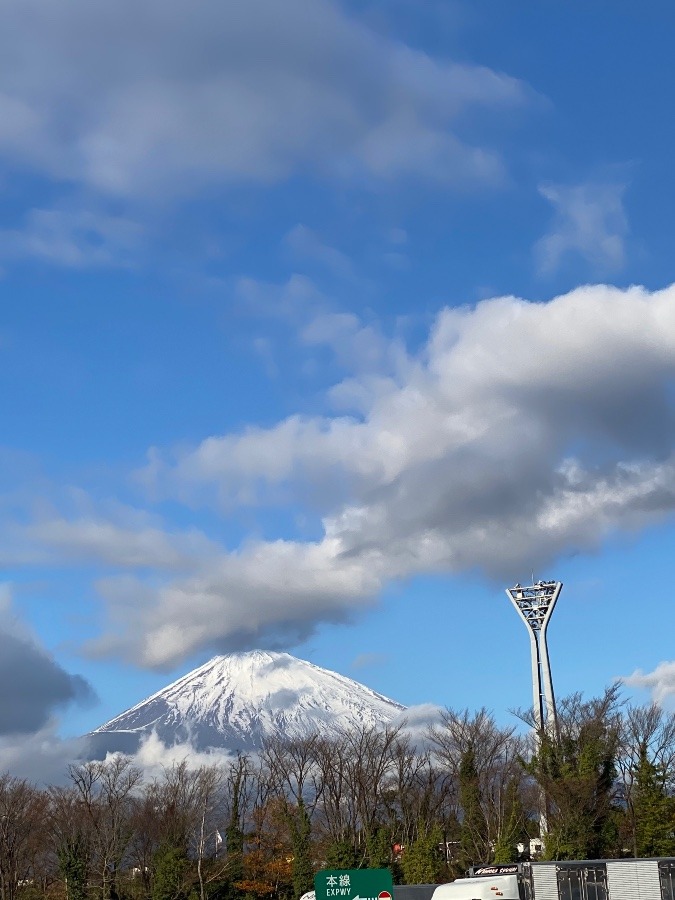 朝の富士山