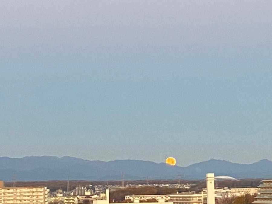 今朝の東の空