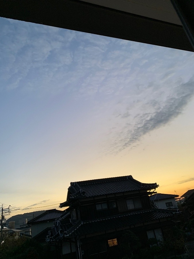 今朝の空