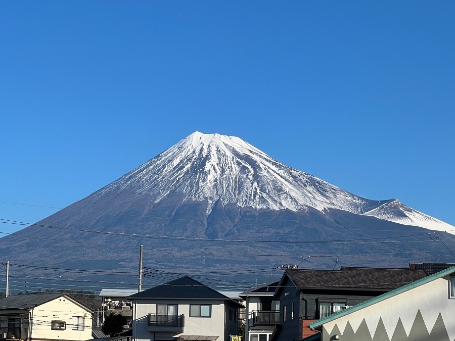 富士山快晴です