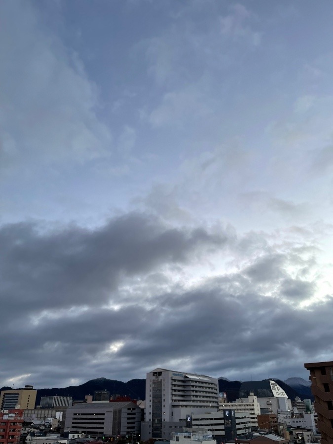 今朝の空  1