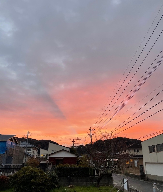 7時の空✨