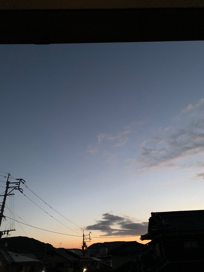 今朝の空