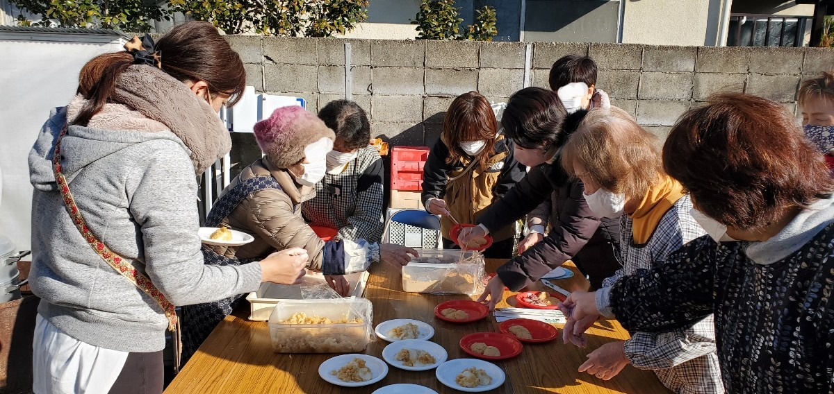 町内餅つき行事