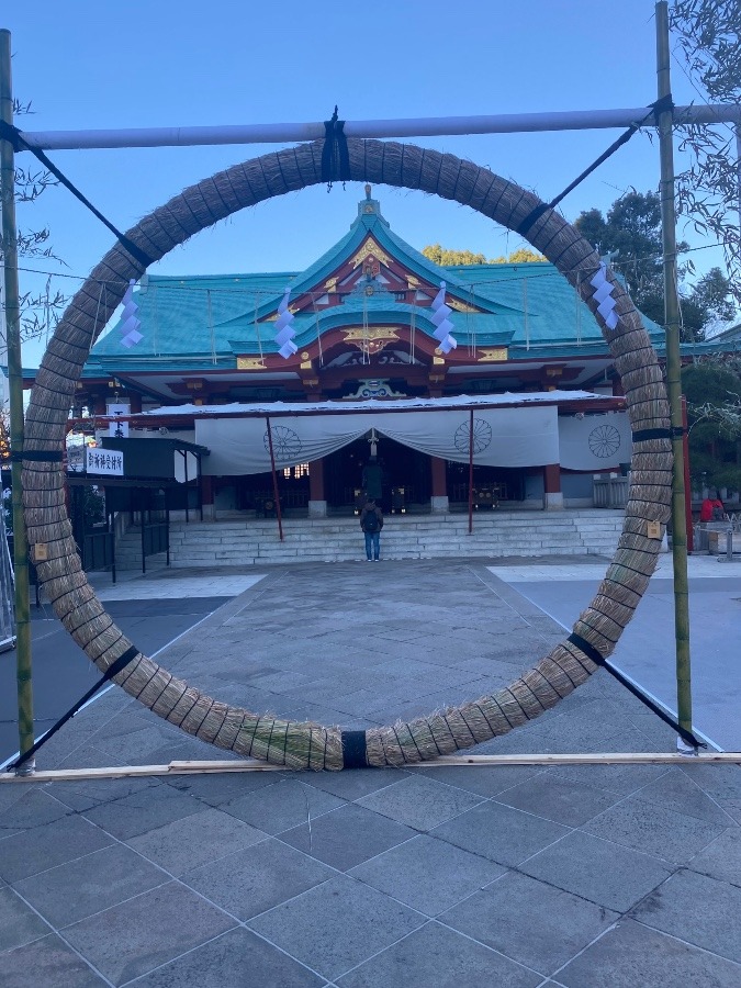 今朝の日枝神社