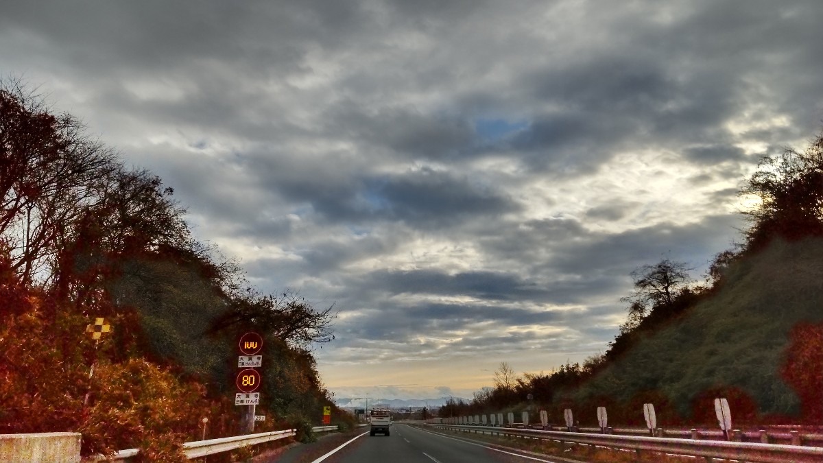 三陸道からの、東の空！