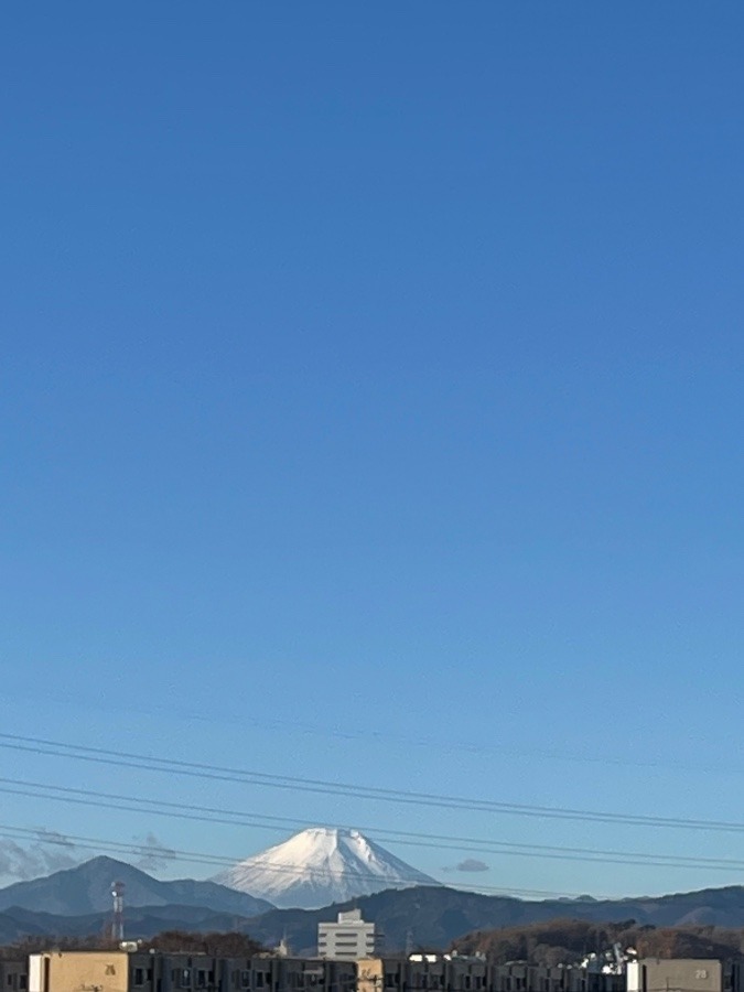 今朝の富士山