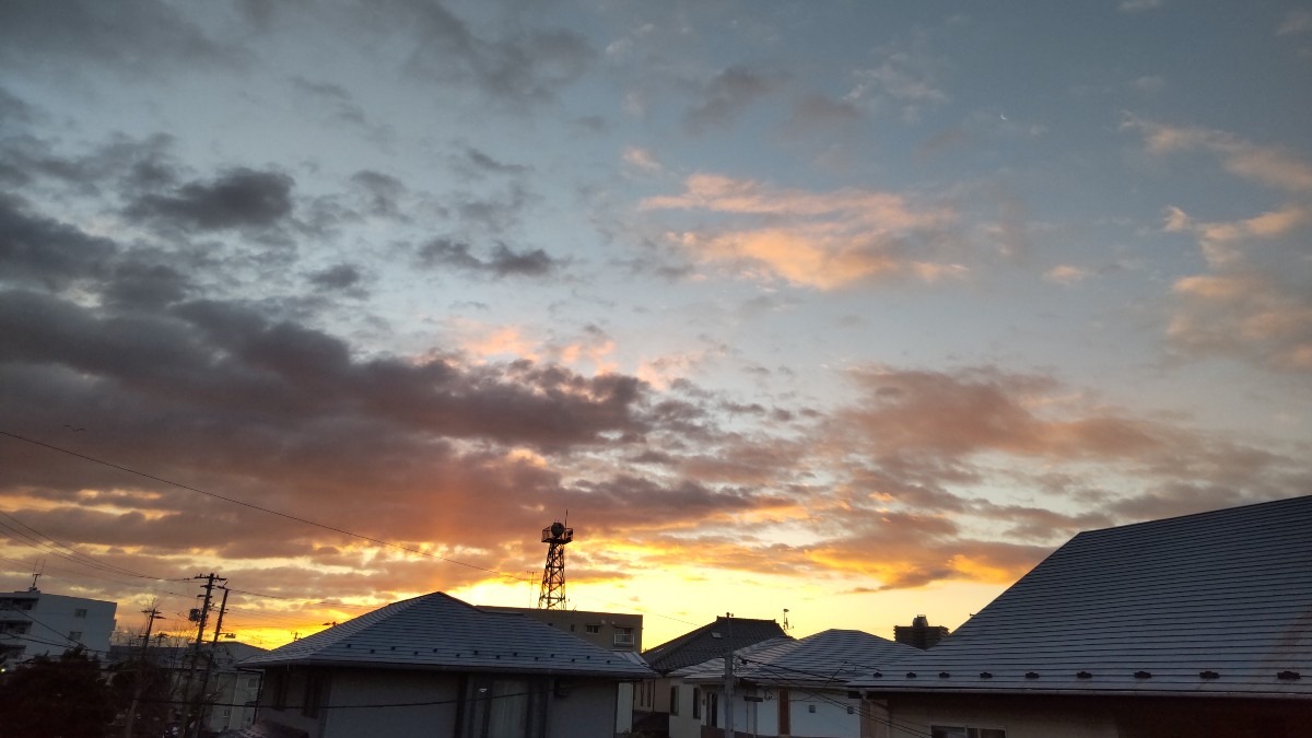 -2℃の空です。日中、晴れですよ。