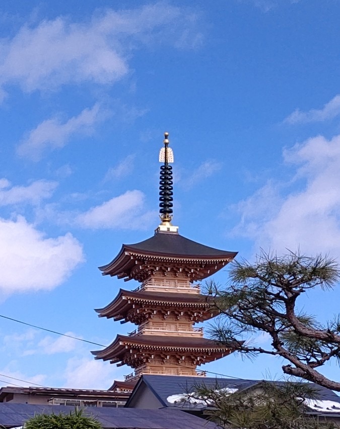 大晦日の五重の塔❣️