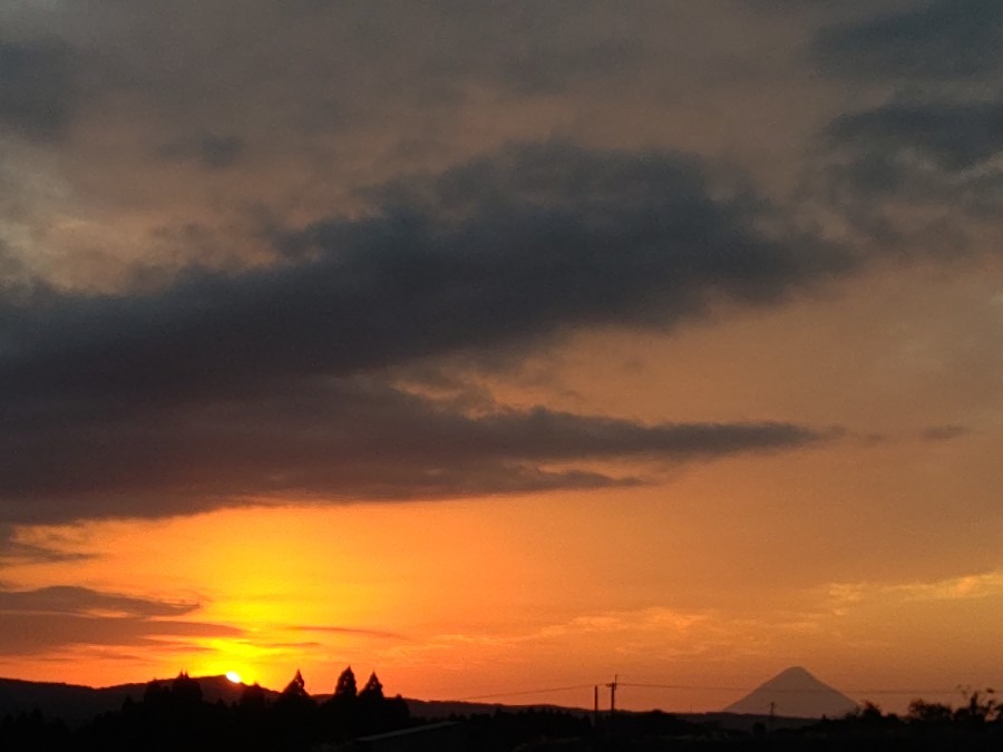 夕焼け❗️池田部落から