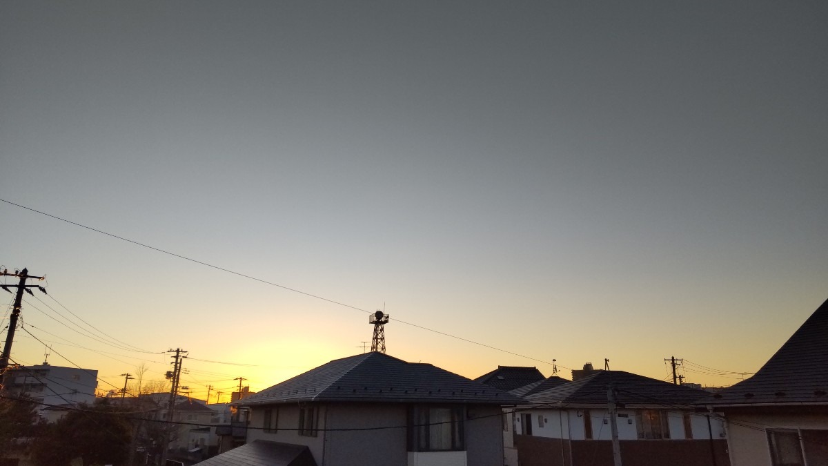 今朝(6:55)の空！