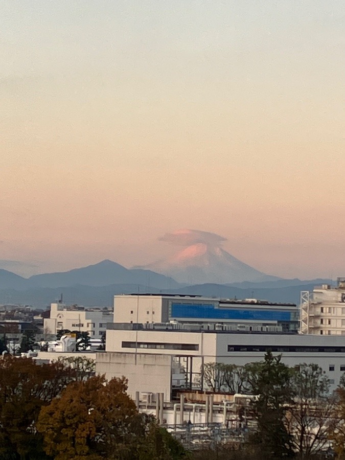 今朝の富士山