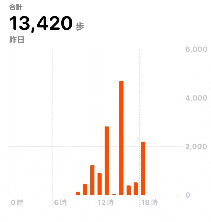 13420歩　ウォーキング11/6