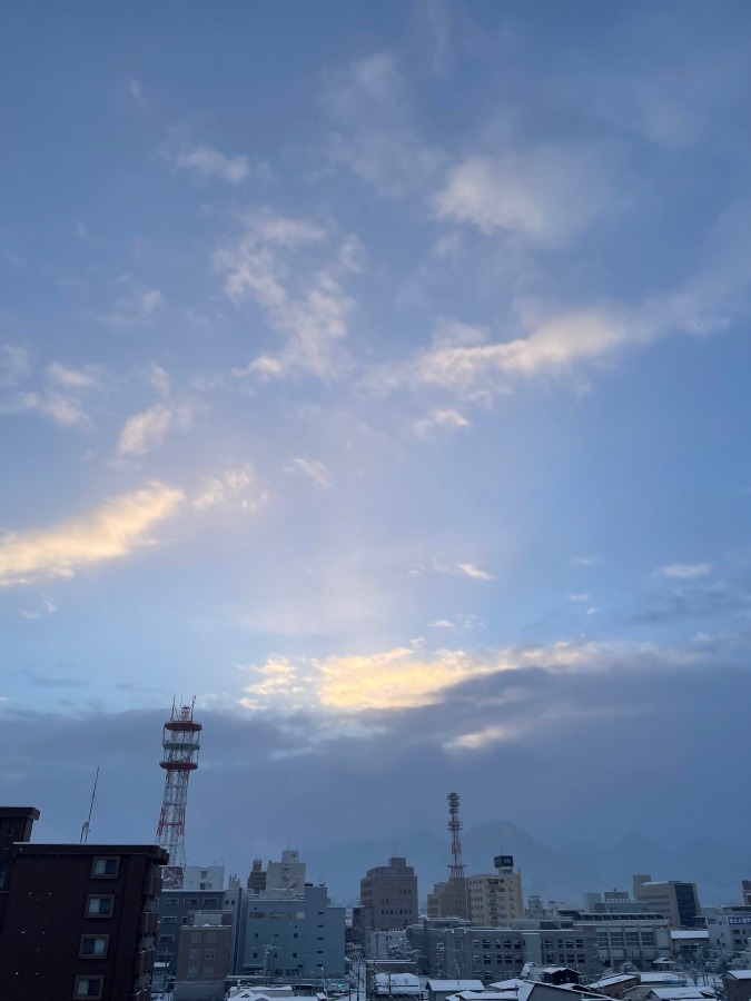 今朝の空  1