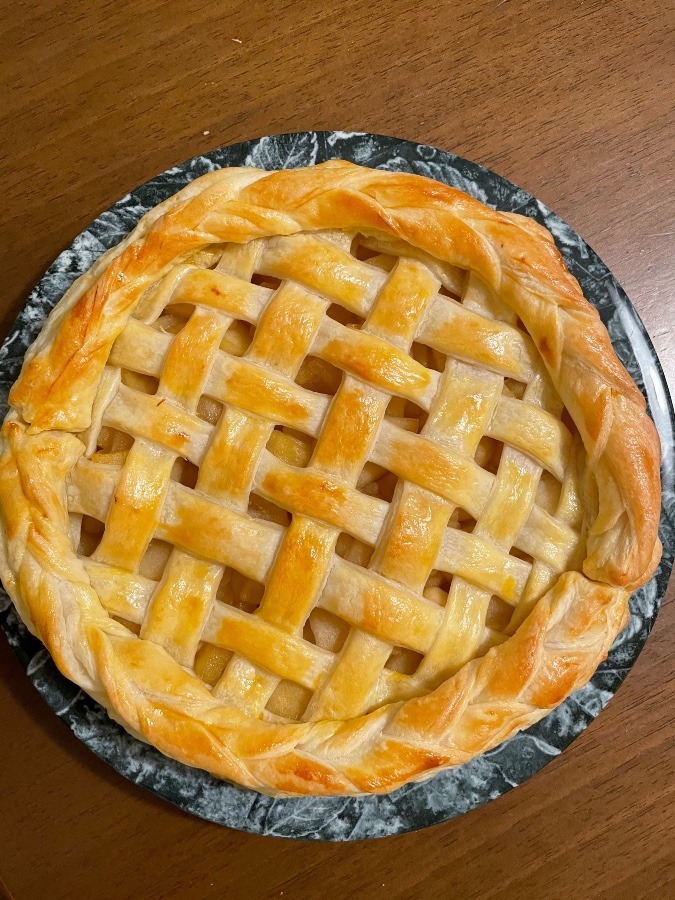 アップルパイ　2個目😆🍎🥧