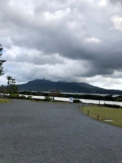 仙厳園から桜島望む