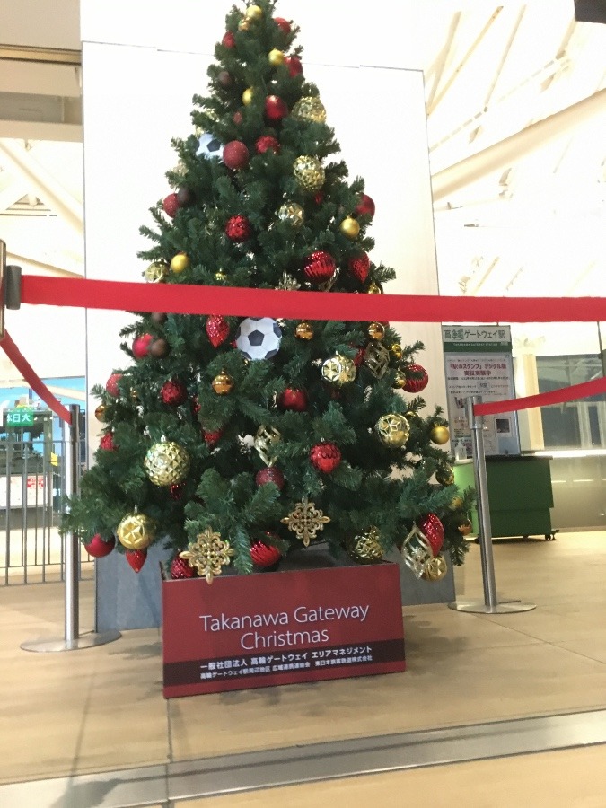 高輪ゲートウェイ駅のクリスマスツリー