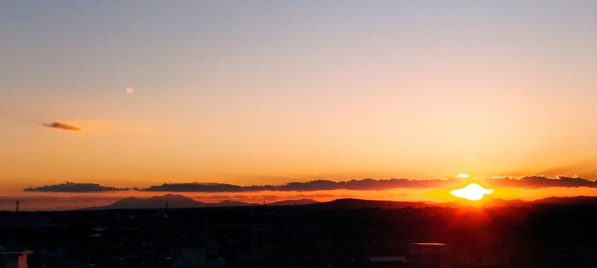 都城市（2022/12/6）今日の夕焼け😊↗️（西の空）