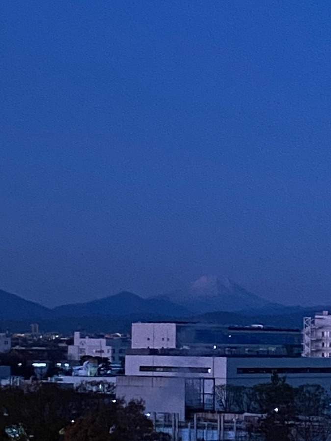 今朝の富士山