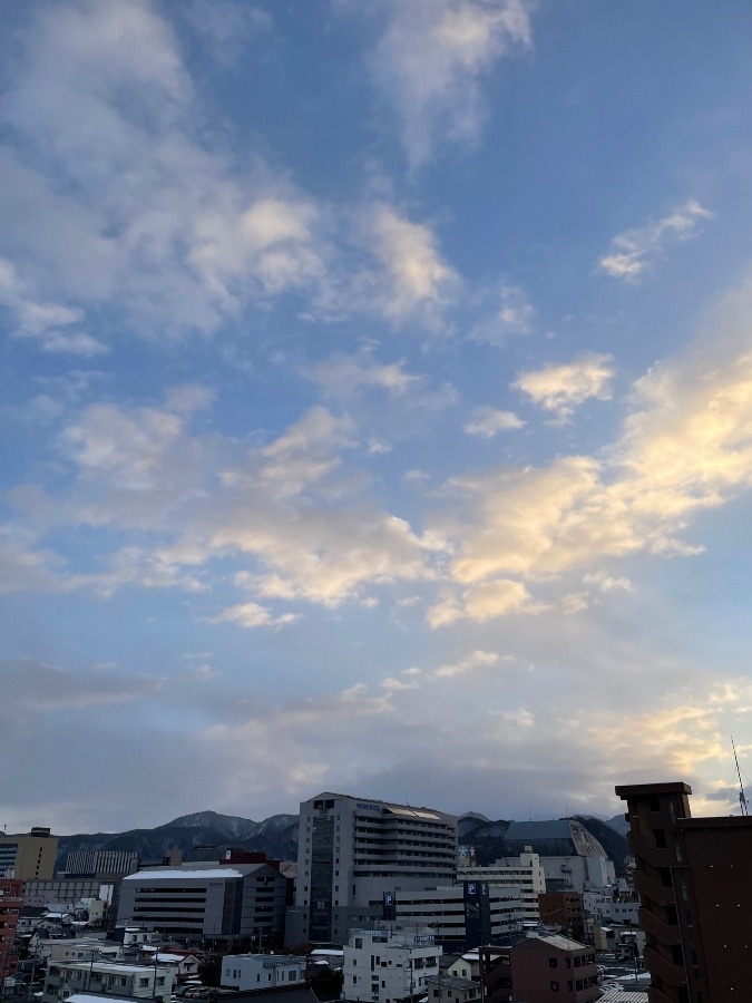 今朝の空  1