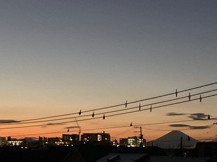 静かな夕焼け