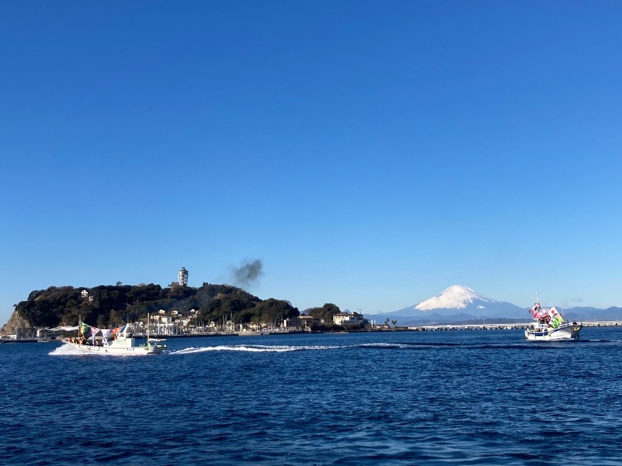 江ノ島と富士山♪