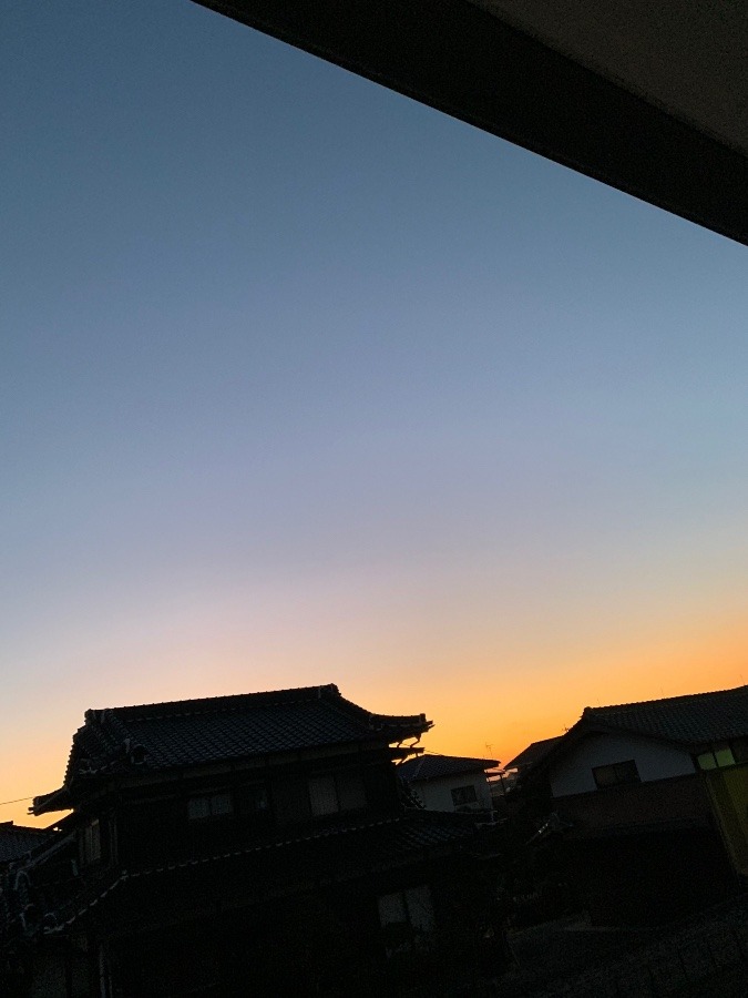 今朝の空