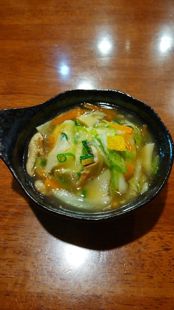 揚げ出し豆腐の野菜餡掛け