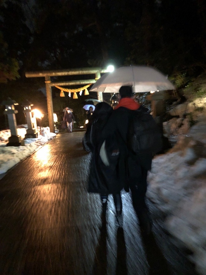 気多神社参拝を終えて