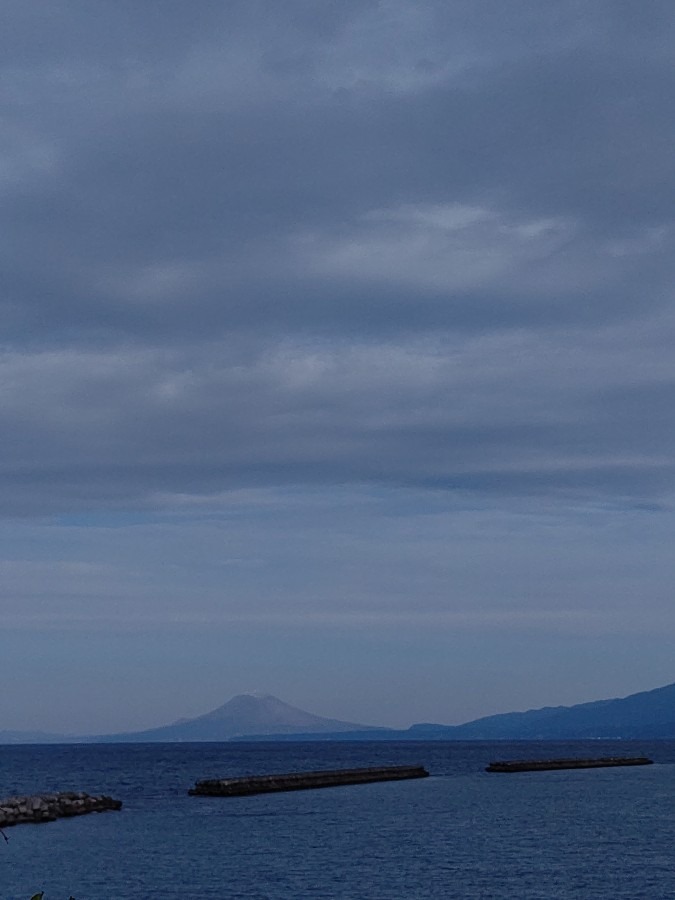 今朝の桜島🌋