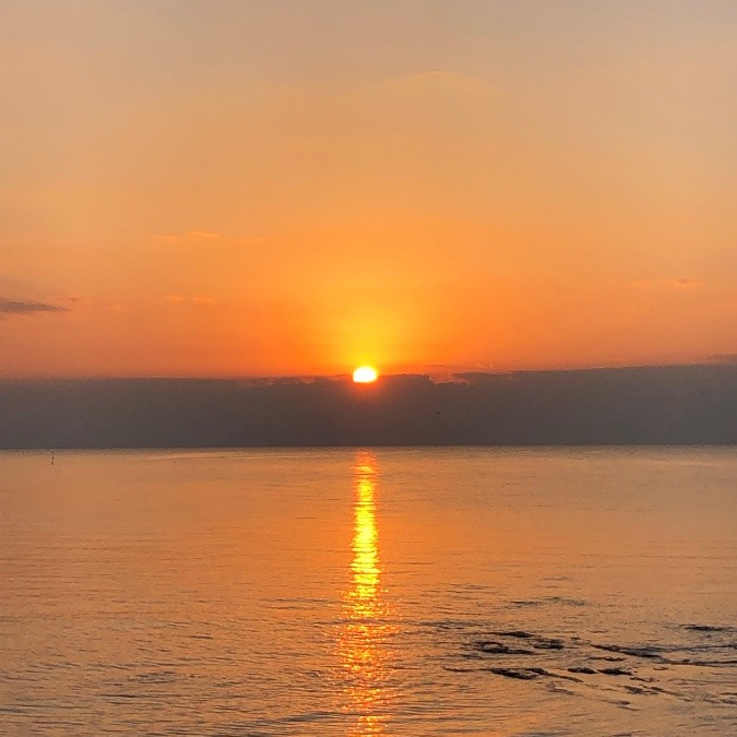 海岸からの初日の出