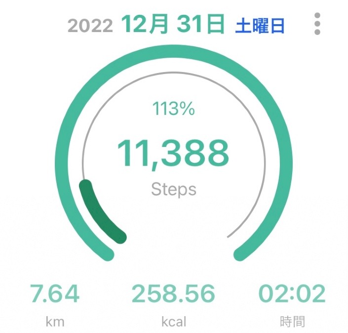 大晦日のウォーキング👣