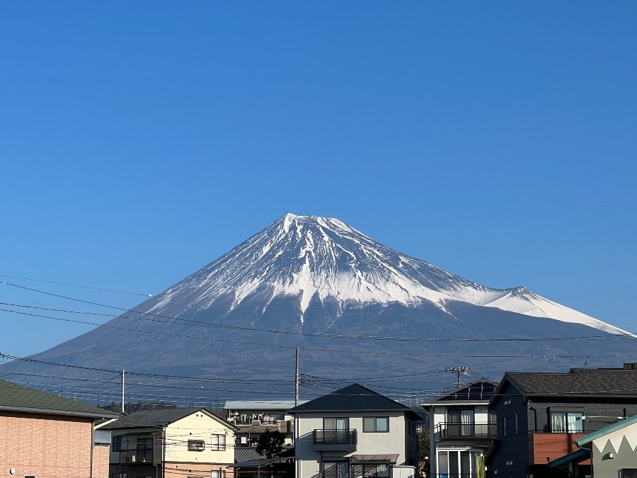 今日の富士山でした❣️