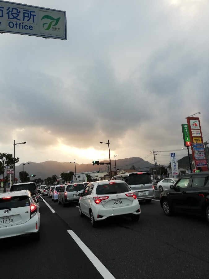 今日の夕方の空!!